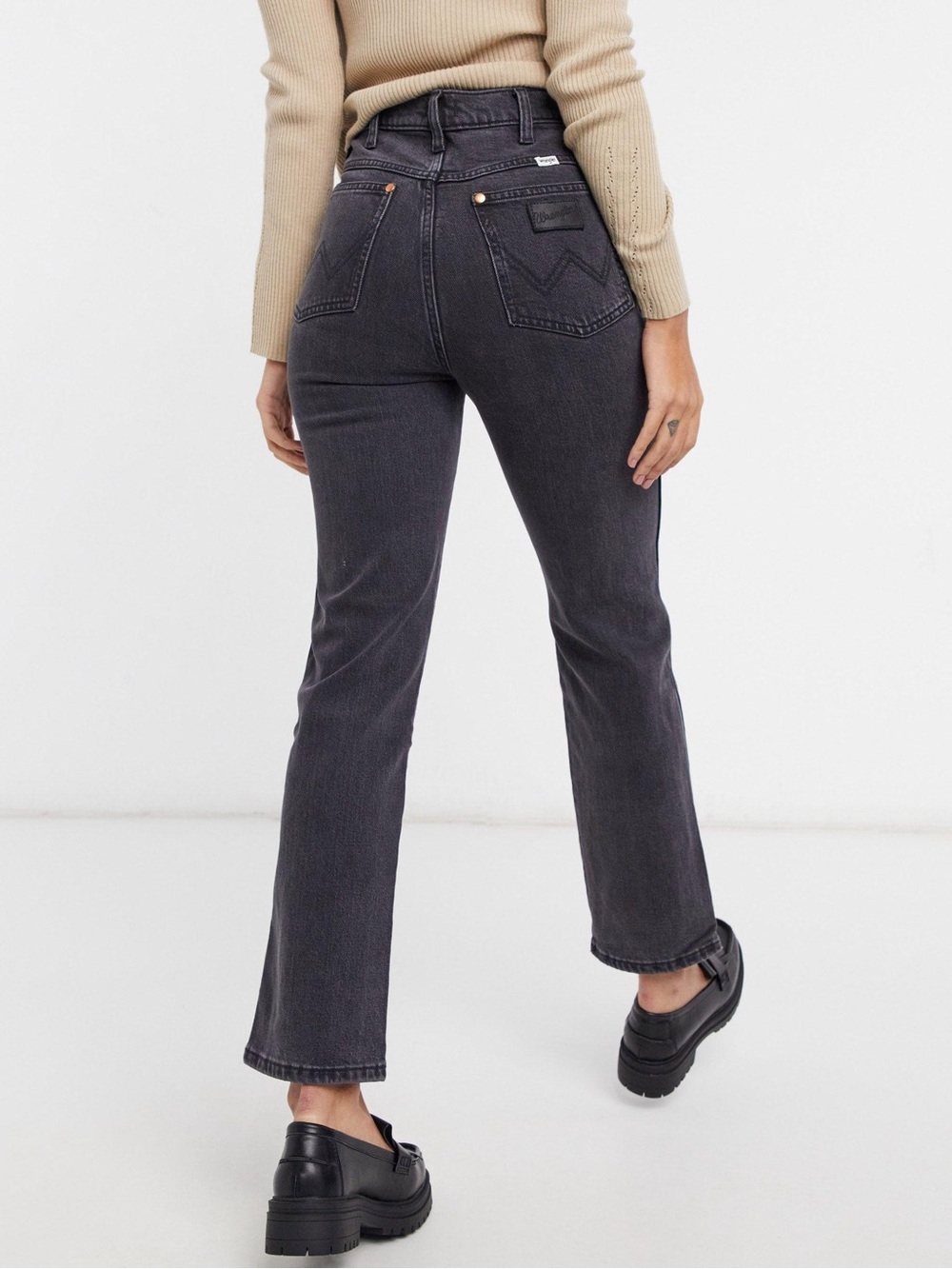 Wrangler Women's Straight Leg Jeans in Washed Black